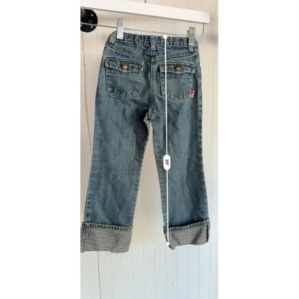 VINTAGE Y2K Gymboree 5 kids horse print cuffed denim pants